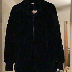 Navy blue fleece 1/2 zip pullover